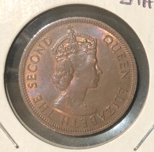 1965 British East Caribbean States HIGH GRADE Cent Coin KM# 2 Queen Elizabeth II - Picture 1 of 4