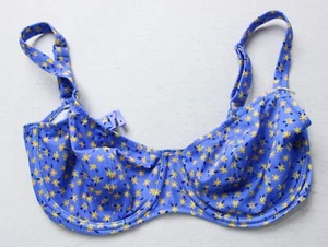 Freya Swimwear Women's Garden Disco Bikini Top EJ2 Blue Floral Size: 28J UK:28GG - Picture 1 of 3