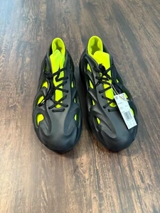 ADIDAS Men 11.5 Shoes Sneakers ADI FOM Q IE7385 Black Volt Neon NEW - Picture 1 of 8