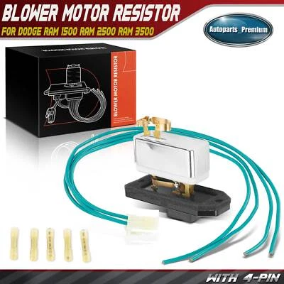 Resistencia de motor soplador de climatización para Dodge Ram 1500 2003-2008 Ram 2500 Ram 3500 03-09 Foto 1 de 4