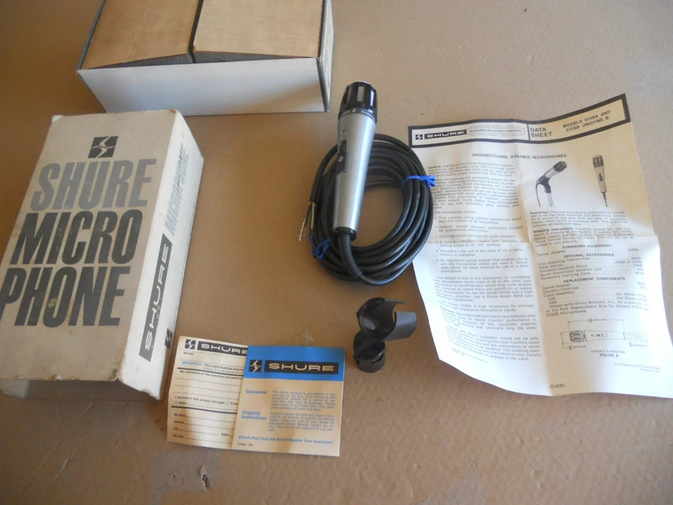 NEW Vintage Shure Unidyne B 515SB Unidirectional Dynamic Microphone - Image 1 of 1