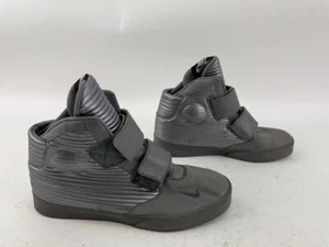 NIKE Flystepper 2K3 Sneakers Shoes Mens 9.5 Gray Silver High Top 644576-098 - Picture 1 of 8