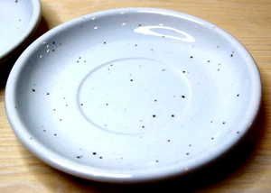 2 Galaxy 1960 Platillo Piedra Lechosa Retro Gres Moteado Cerámica Arte Cerámica Cerámica - Imagen 1 de 4