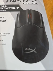 HyperX Pulsefire Haste 2 Lightweight Wireless Gaming Mouse RGB Black New - Afbeelding 1 van 7