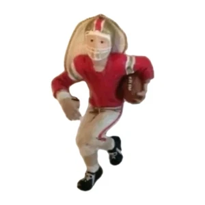 Kurt Adler Vintage Style Fußballspieler Weihnachtsschmuck rot Trikot Kaukasier - Bild 1 von 1