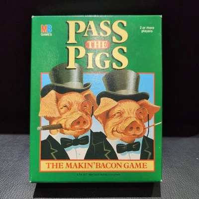 Vintage MB Games Pass The Pigs Travel Game 1984 Boxed Complete - Image 1 of 3