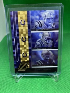 2005 Zenith Mozaics Gold Peyton Manning/Edgerrin James/Marvin Harrison #32/100 - Bild 1 von 3
