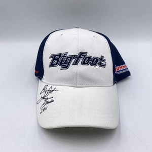 Bigfoot Mütze Cap Fitted Herren Medium weiß marine Monstertruck handsigniert 2011 - Bild 1 von 9
