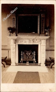 CDV ORNATE FIREPLACE & MANTLEPIECE UNIDENTIFIED LOCATION VICTORIAN ANTIQUE PHOTO - Picture 1 of 2