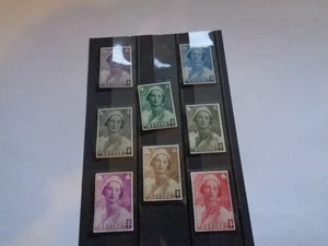 Set of 8x Belgium Queen Astrid Stamps c1935 Excelliant Condition Used - Picture 1 of 14