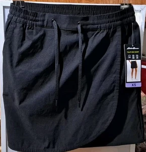 Eddie Bauer Ladies' Tulip Hem Skort Golf Tennis Black NEW - Picture 1 of 7