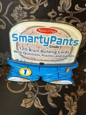 Juego de 120 cartas de construcción cerebral Smarty Pants Grado 1 Genius Melissa and Doug NUEVO Foto 1 de 2
