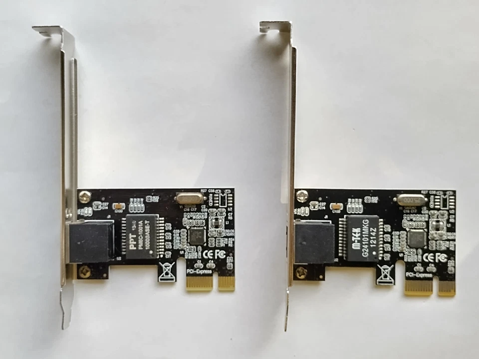 2x PCI-Express 1Gbps Network Adapter - Bild 1 von 2
