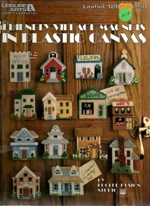 Leisure Arts 1289 FRIENDLY VILLAGE MAGNETS Plastic Canvas Pattern Leaflet - Picture 1 of 1