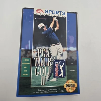 PGA Tour Golf II 2 (1992) - Sega Genesis  Authentic Tested  cart manual case etc - Image 1 of 4