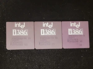 Procesador CPU Intel i386 de colección - Imagen 1 de 2