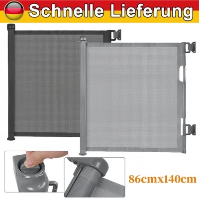 Türschutzgitter Treppenschutzgitter Türgitter Absperrgitter Treppenschutzrollo - Bild 1 von 4