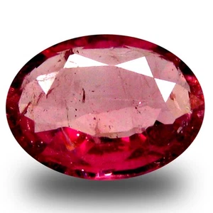0,92 ct hübsche ovale Form (7 x 5 mm) roter Saphir natürlicher Edelstein - Bild 1 von 1