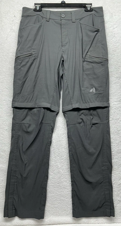 Eddie Bauer Mens Size 33X32 Gray First Ascent Convertible Pants (L8) - Image 1 of 4