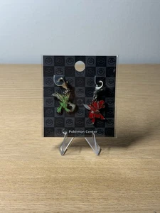 Pokemon Center Metal Charm Key Chain Ring Scyther Scizor #123 & #212 - Imagen 1 de 2