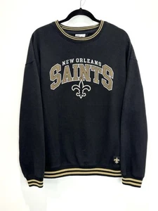 Sudadera NFL Auténtica New Orleans Saints Para Hombre Talla Grande Negra Polar Jersey - Imagen 1 de 12