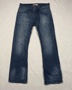 Jeans Levi's 512 Bootcut para hombre 33x34 (33) azul lavado medio denim elástico vintage - Imagen 1 de 19
