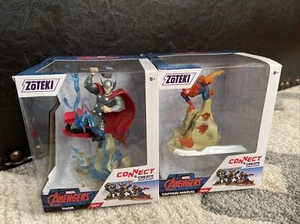 Marvel Avengers Zoteki Thor 001 Diorama Zag Toys Connect And Captin Marvel - Picture 1 of 5