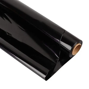 Cellophane Wrap Roll Black 34 In Wide X 100 Ft Long 3 Mil Thick Translucent B... - Picture 1 of 7