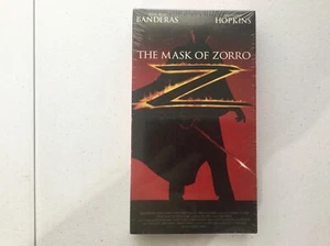 The Mask of Zorro VHS Sealed Antonio Banderas Anthony Hopkins Catherine Zeta PG - Picture 1 of 2