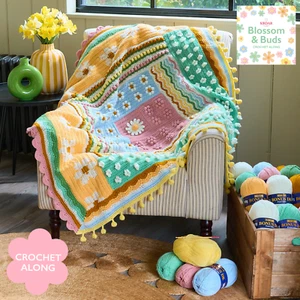 Sirdar Blossom & Buds Spring 2024 - Crochet Along Yarn Pack Hayfield Bonus DK - Bild 1 von 8
