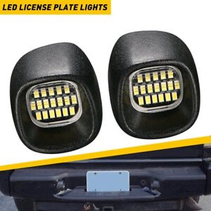 LED Rear License Plate Bumper Lights For 98-05 Sonoma Blazer S10 Jimmy Black NPZ
