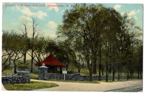 ENTRY TO MOHAWK GOLF COURSE SCHENECTADY NY VINTAGE POSTCARD 1909 062821 Q - Picture 1 of 2