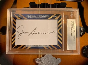 2022 Leaf Hall of Fame Joe Schmidt Autograph Cut Signature Edition Lions HOF NFL - Picture 1 of 4