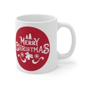 Merry Christmas Ceramic Mug 11oz - Picture 1 of 7
