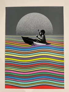 Afloat on Hope - Eelus - Signed & Numbered Screen Print - - Picture 1 of 2