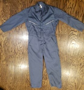 Dickies Coverall Long Sleeve zip Jumpsuit Uniform Workwear Navy Gray Men sz 40