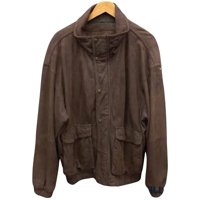 Timberland Men's Bro Waterproof Leather Jacket Size Large–Vintage Outdoor Bomber - Image 1 of 4