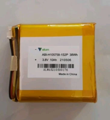 Bateria de lítio 3,8 V 10Ah 38Wh ABI-H105758 1S2P - Imagem 1 de 4