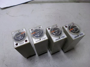 OMRON SOLID STATE TIMER - Qty of 4 - 12DC coil 4PDT - 0..3 Minute adjust - H3Y-4 - Picture 1 of 4