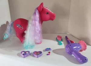 Vintage My Little Pony Fakie Cabbage Patch Pink Heart Large Toy 10” W Accessorie - Picture 1 of 10
