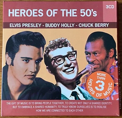 3CD - Heroes of the 50´s - elvis - buddy holy - chuck berry - 2009 - Bild 1 von 4
