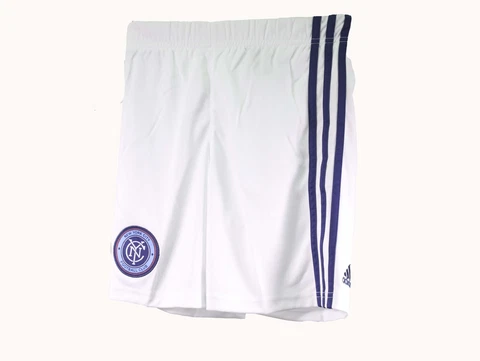 New York City FC MLS Adidas Apparel Kids Youth Size Athletic Shorts New Tags Cover