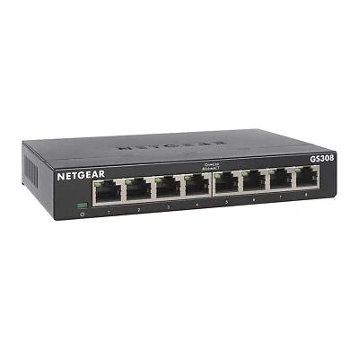 NETGEAR Switch Ethernet 8 porte Unmanaged (GS308), Switch Gigabit hub di rete do