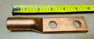 Burndy YCA282N HYLUG Heavy Duty Large Copper 4/0 Crimp 2-Hole Lug - Picture 1 of 4
