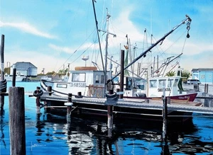 Rockport Harbor- Rockport, Texas - Giclee Print-McDonald - Picture 1 of 1
