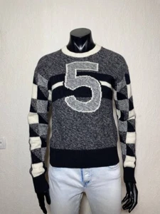 Chanel Grey White Black №5 Cashmere 2022 Pullover 36 - Picture 1 of 16