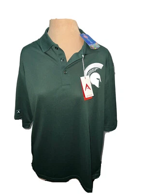 Michigan State Mens L Spartans Antigua Affluent Polo  - NWT - Image 1 of 4