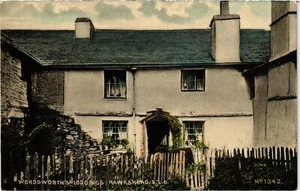 PC WORDSWORTH'S LODGINGS HAWKSHEAD CUMBRIA INGLATERRA POSTAL DE COLECCIÓN (u10104) - Imagen 1 de 2