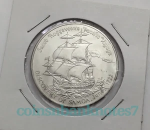 1972 Western Samoa 1 Tala Coin, KM #11 Uncirculated / Ship - Picture 1 of 2