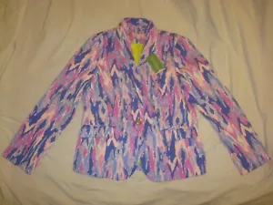 NWT Women's Lilly Pulitzer Saffron Blazer One Too Many Amethyst Size 10 - Picture 1 of 9